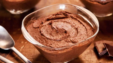 Mousse de chocolate.