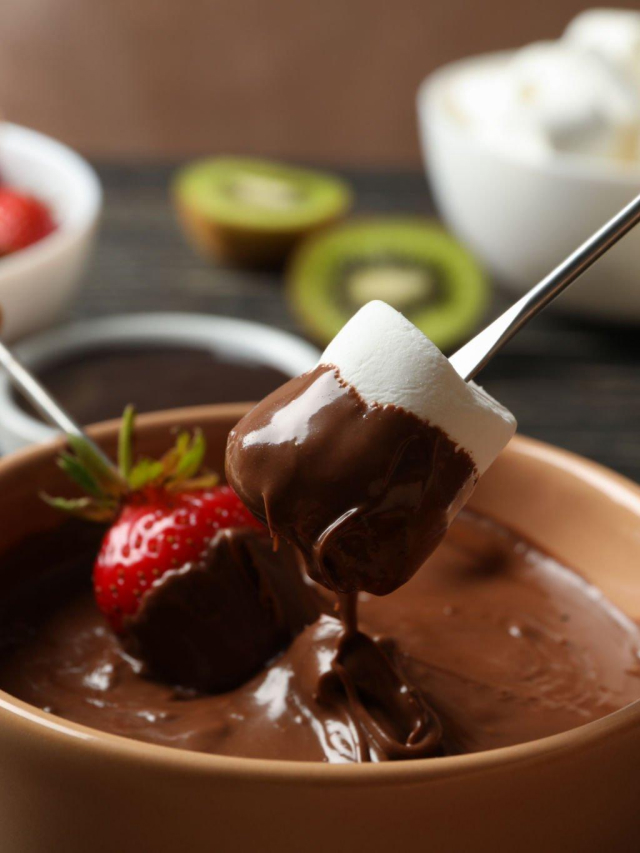 Capa fondue de chocolate