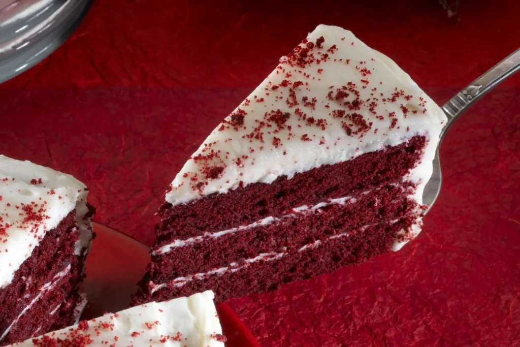 Bolo de red velvet.