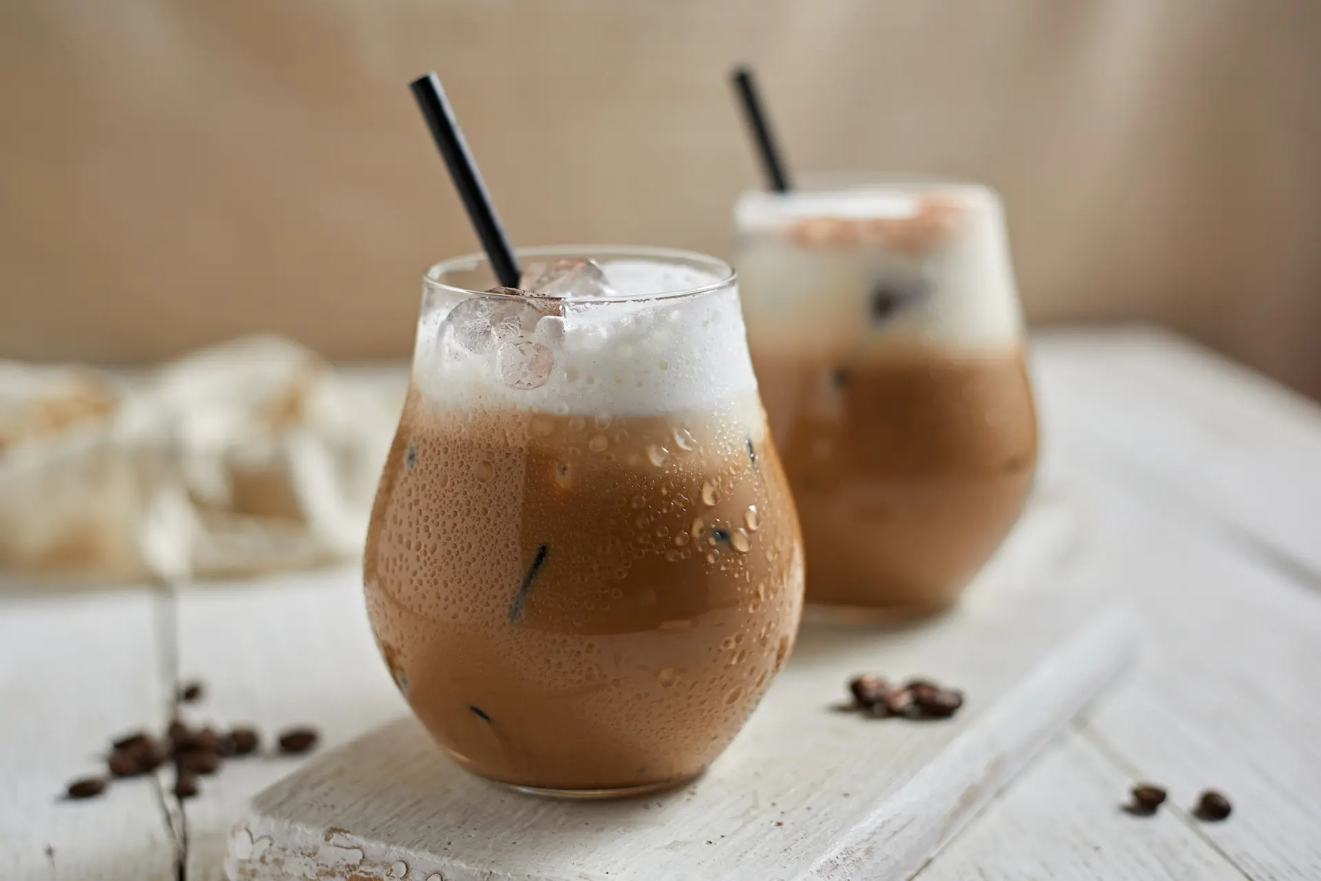 Cappuccino gelado com whey de chocolate ou baunilha