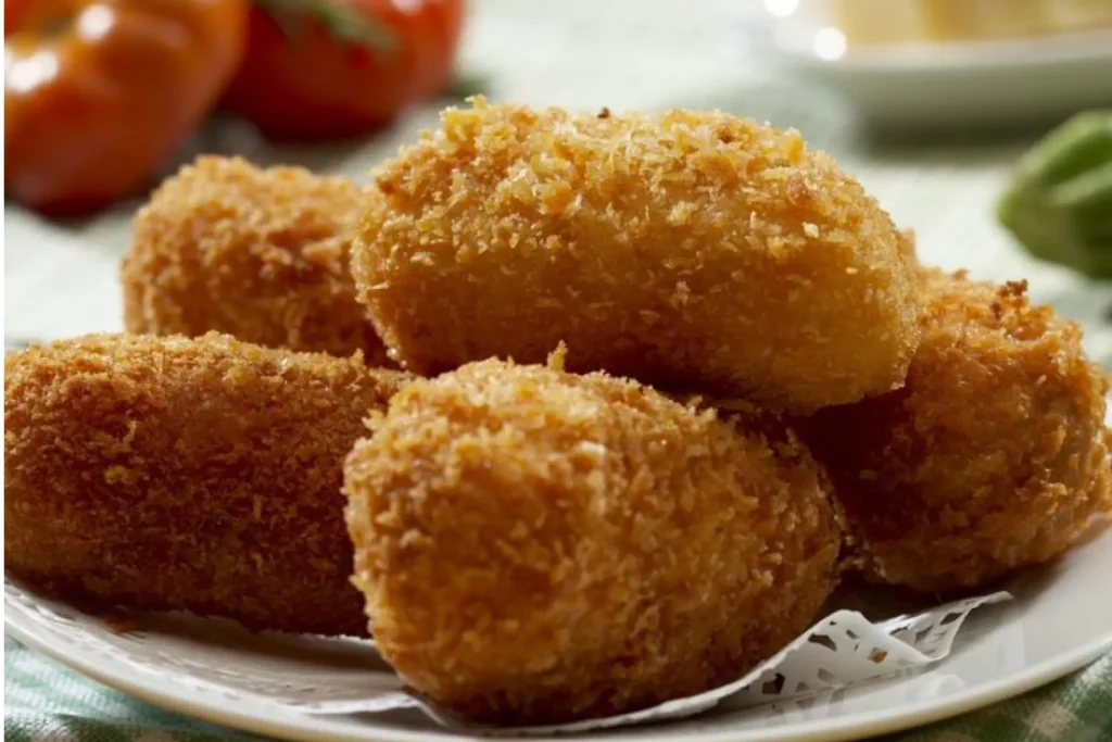 Croquete de abobrinha.