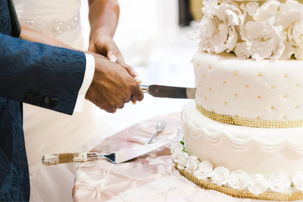 Bolo de casamento.