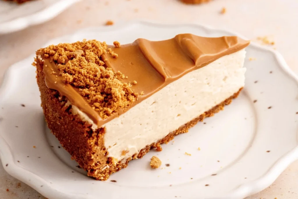 Cheesecake de biscoff.