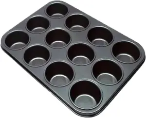 Forma para cupcake e muffin 12 cavidades antiaderente