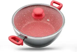 Philco Panela Redstone com Tampa de Vidro 4,6L Antiaderente