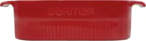 Travessa quadrada em porcelana – 2 litros – Vermelho – Germer