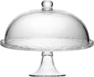 Boleira com Pé e Tampa New Butterfly 30cm x 25cm Cristal Ecológico – LYOR