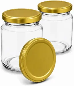 Kit 20 Potes de Vidro 240ml para para Geleia, Doces e biscoitos – Belém com Tampa Metálica Hermético