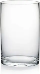 Vaso cilíndrico WGV, diâmetro 12,7 cm, altura 20,3 cm, recipiente floral de vidro transparente, suporte de vela flutuante para festa de casamento, evento, decoração de casa, escritório, 1 peça