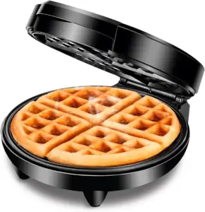 MONDIAL Waffle Maker, Preto/Inox, 1200W, 220V – GW-01