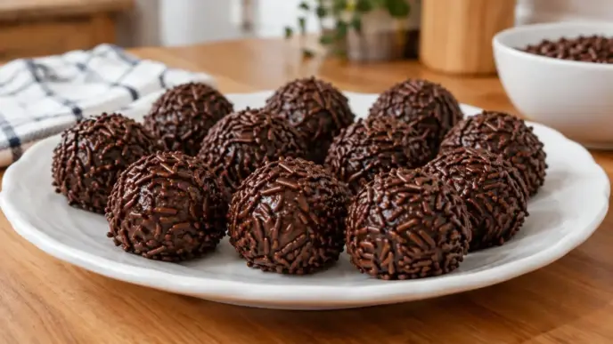 Brigadeiro sem leite condensado e com creme de leite fácil