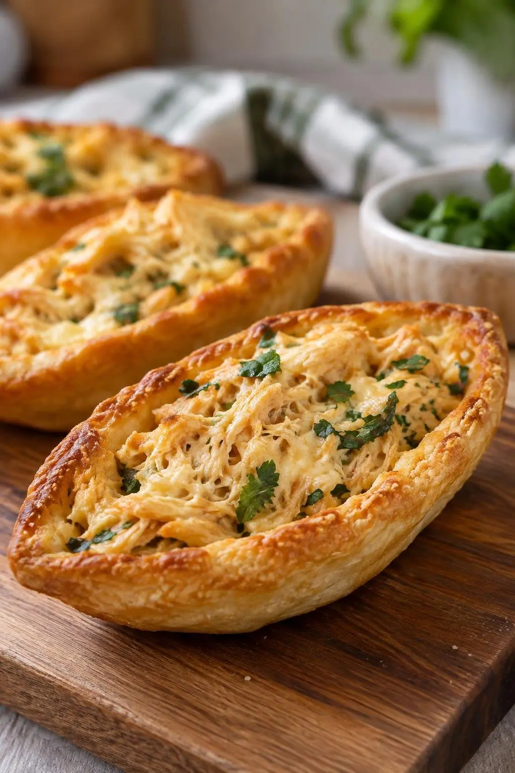 Barquete de frango crocante com recheio cremoso